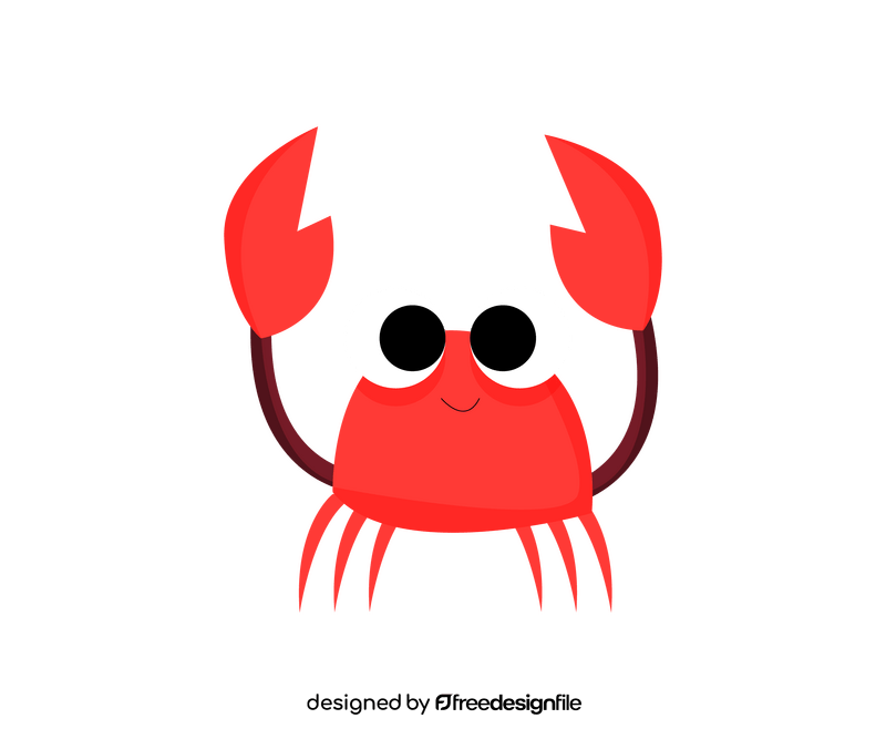Cartoon crab clipart