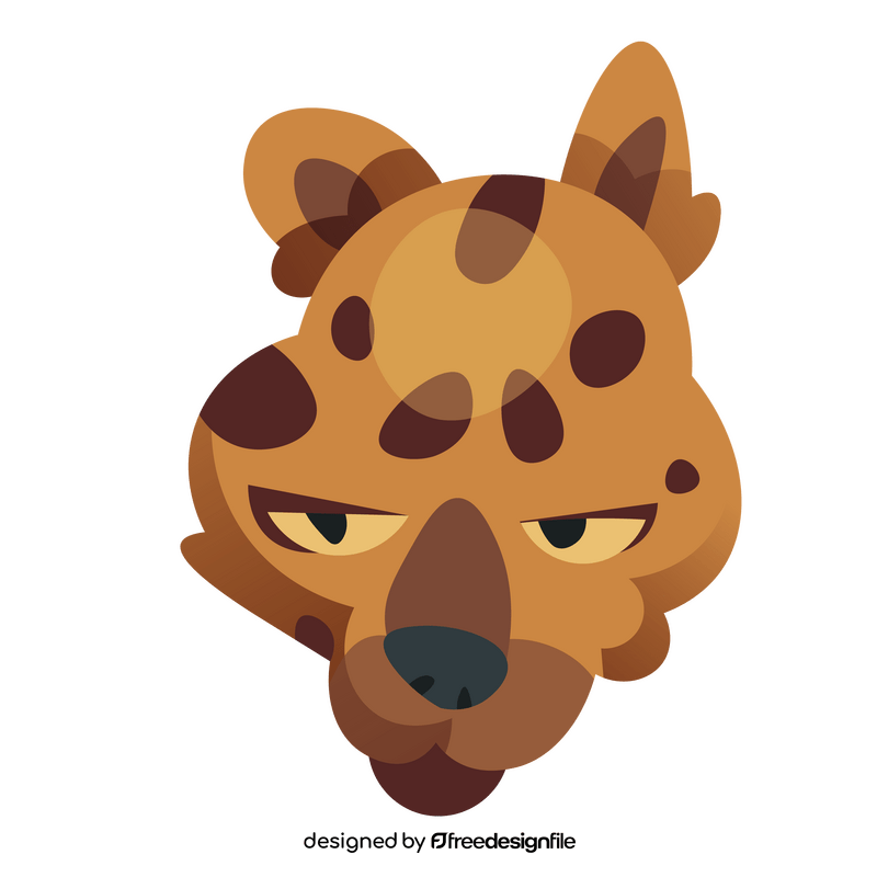 Leopard head clipart