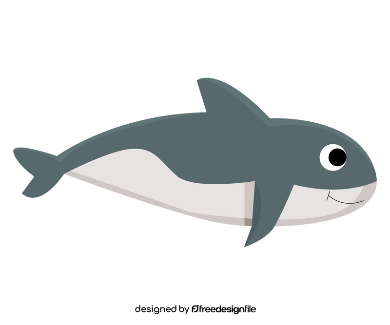 Cute shark drawing clipart