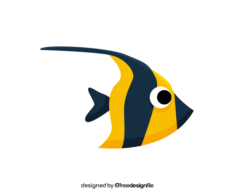 Yellow fish free clipart