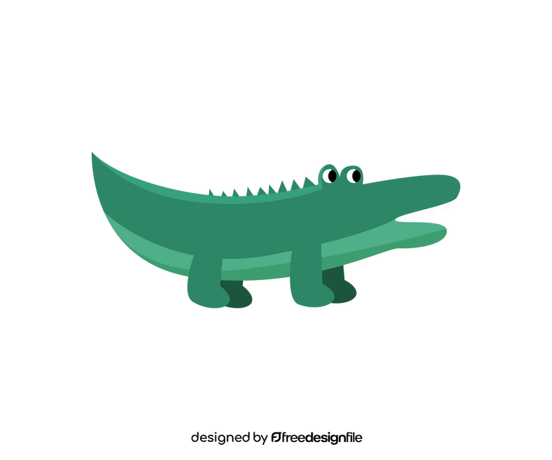 Cartoon crocodile clipart