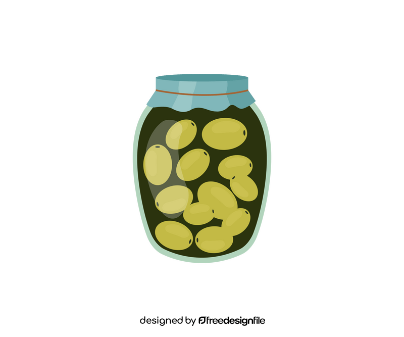 Free canned olives clipart