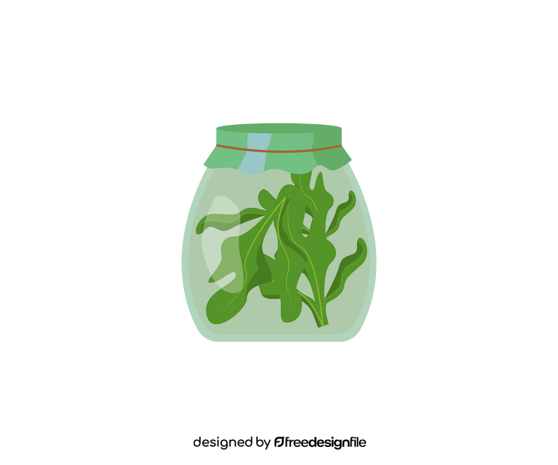 Canned greens clipart