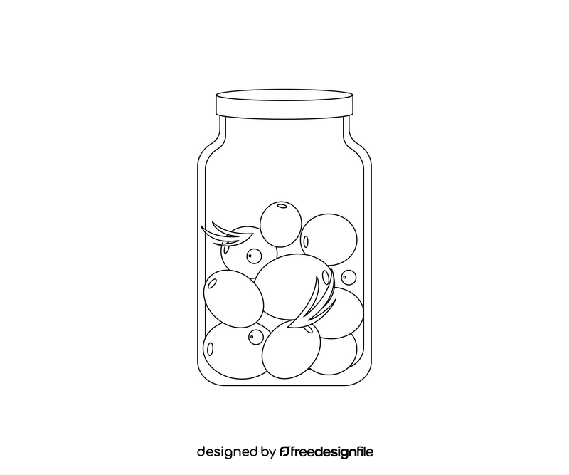 Canned tomatoes drawing black and white clipart