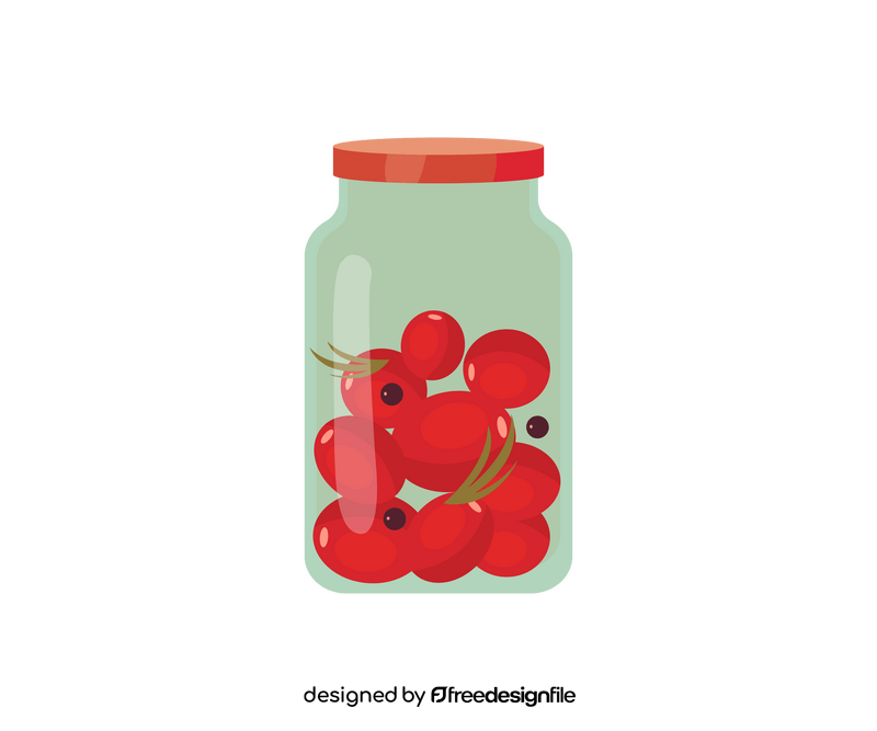 Canned tomatoes drawing clipart