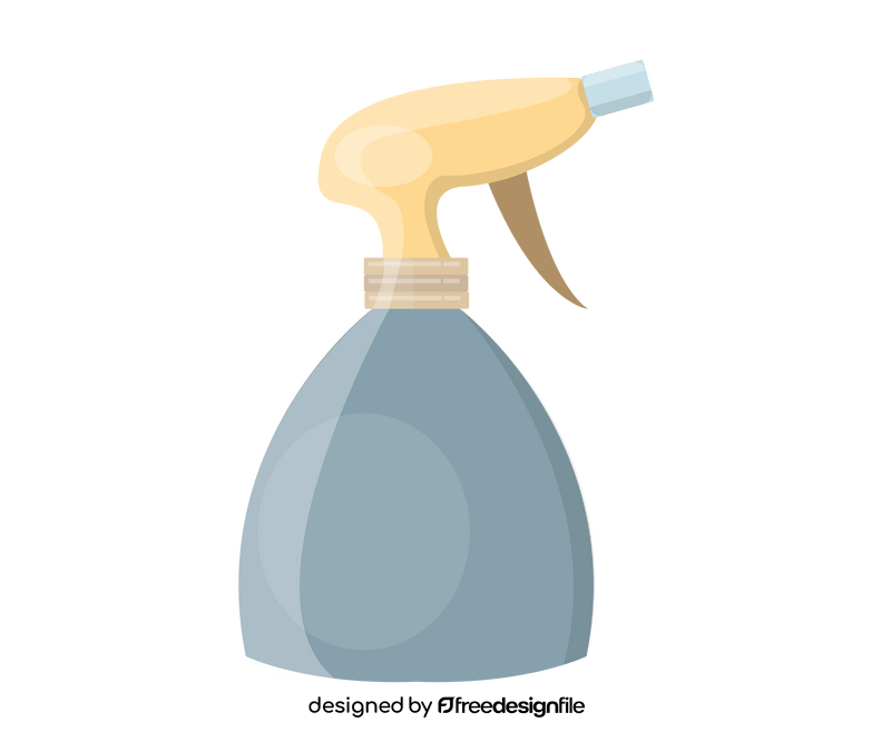 Spray bottle drawing clipart