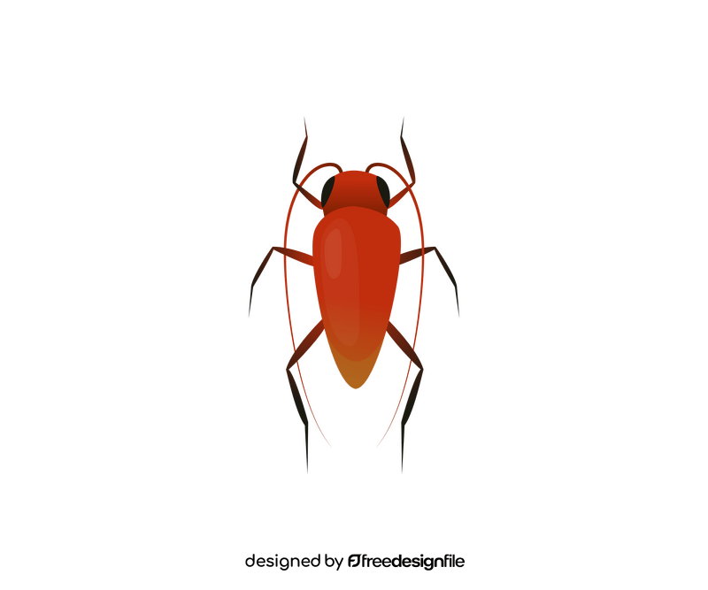 Red bug clipart