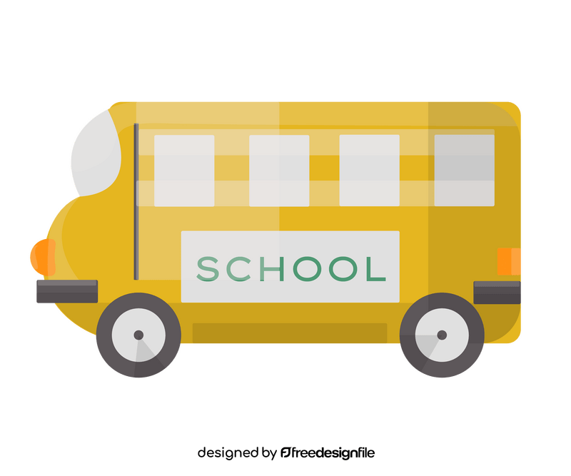 Yellow school bus illustration clipart