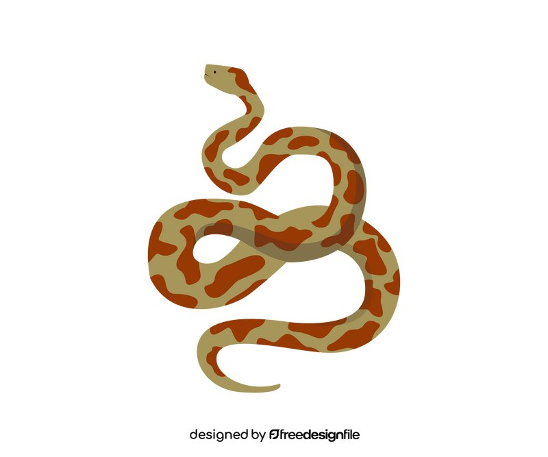 Python snake drawing clipart