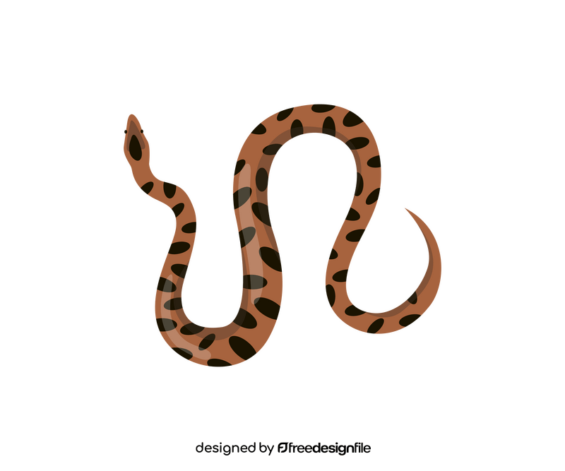 Spotted snake clipart