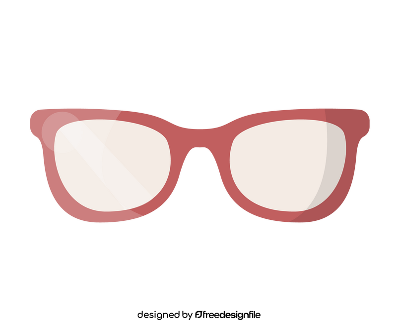 Pink glasses clipart