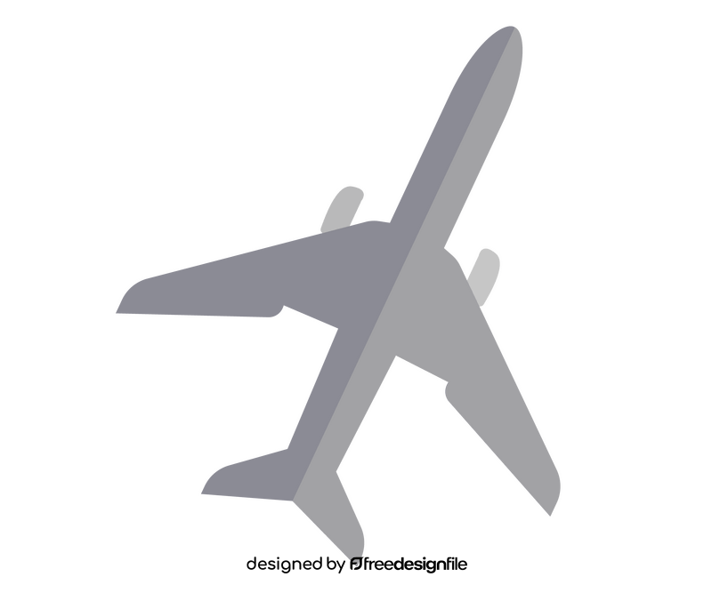 Flying airplane clipart