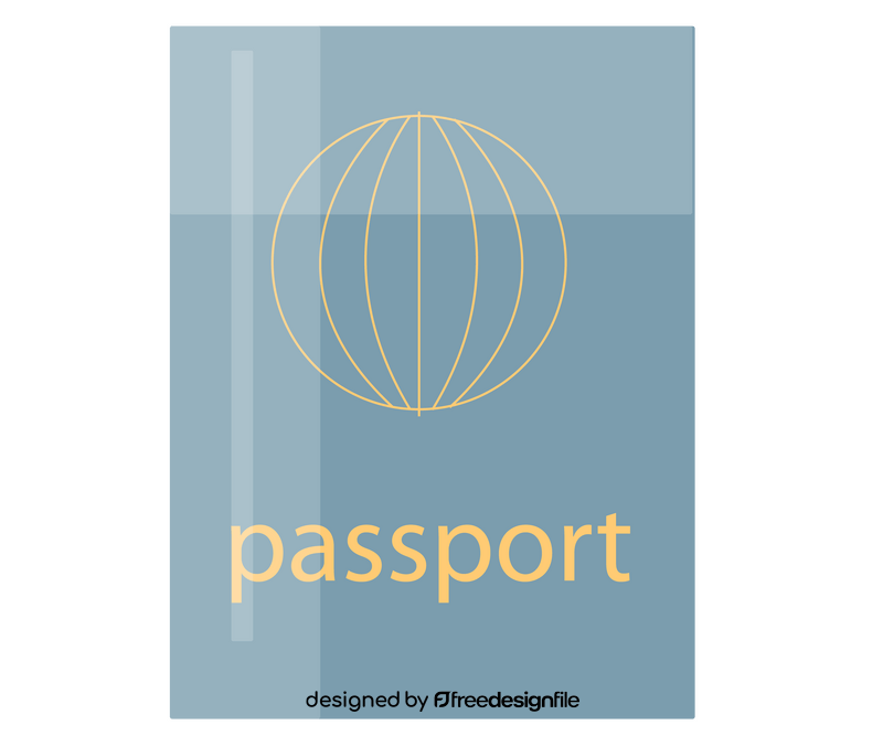 Passport illustration clipart
