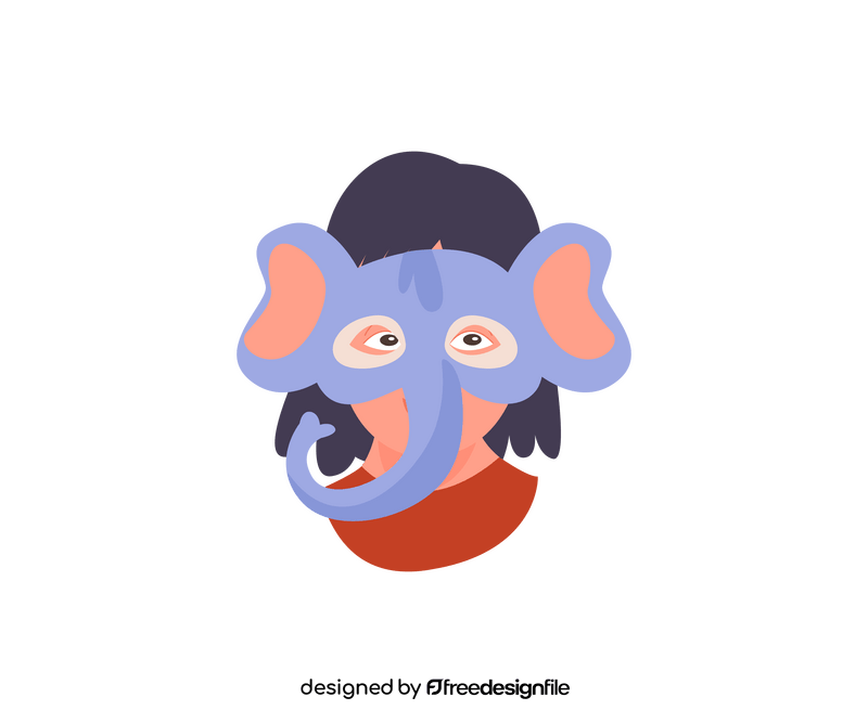Free elephant mask clipart