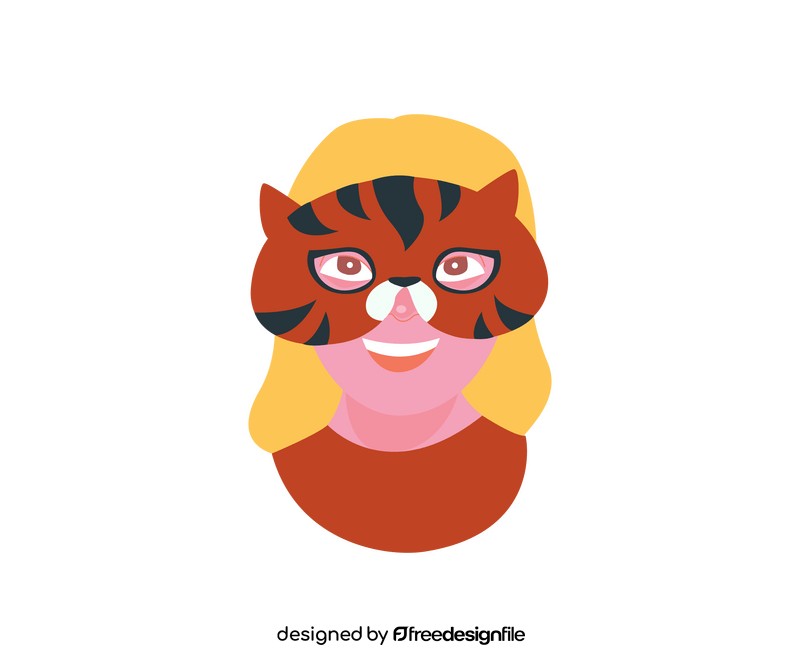 Free tiger mask clipart
