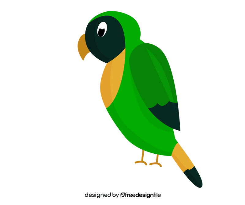 Free parrot drawing clipart