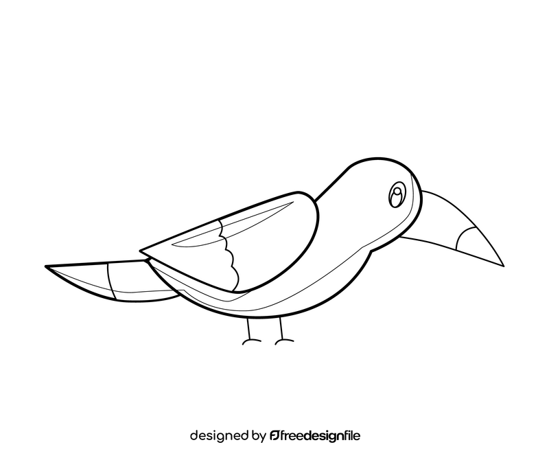 Free pelican black and white clipart