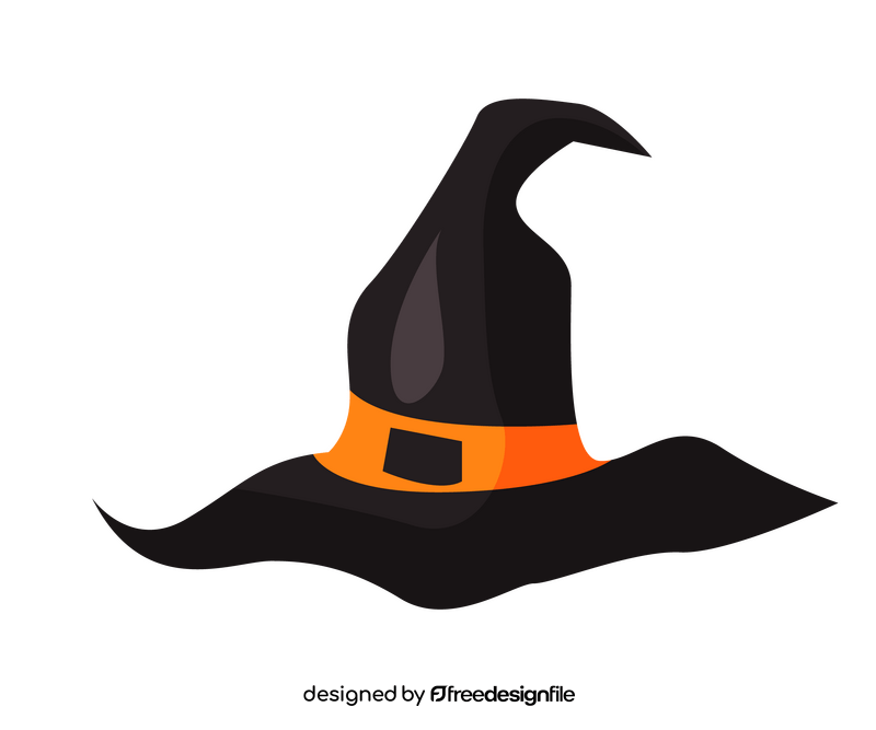 Cartoon witch hat clipart