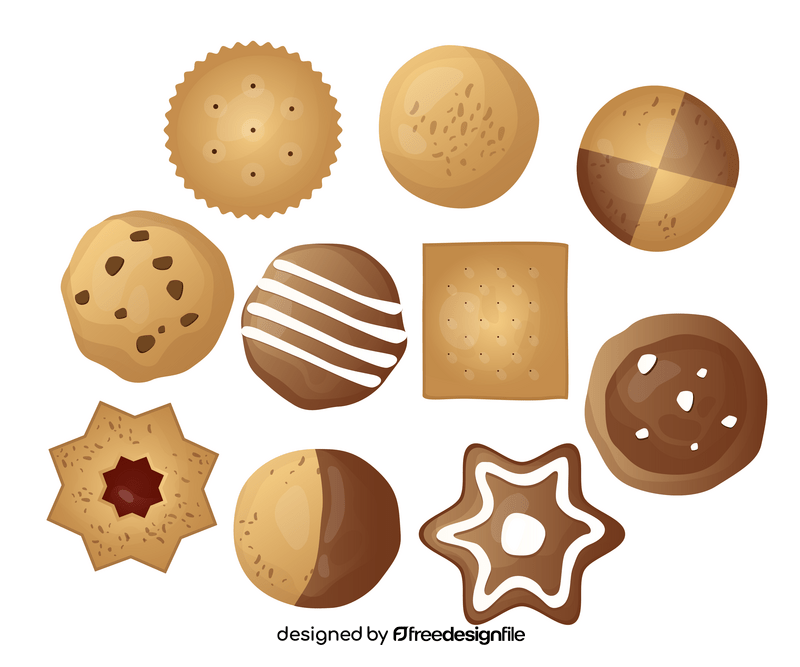 Free biscuits vector