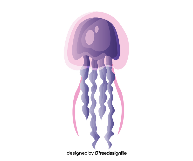 Cartoon jellyfish clipart