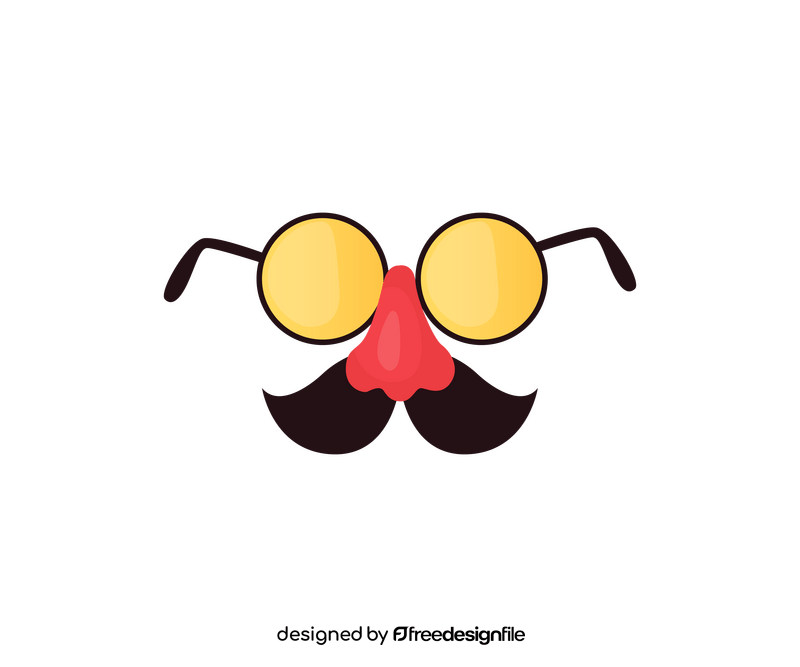 Mask with glasses clipart
