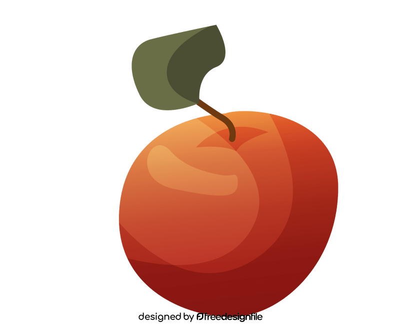 Red apple illustration clipart