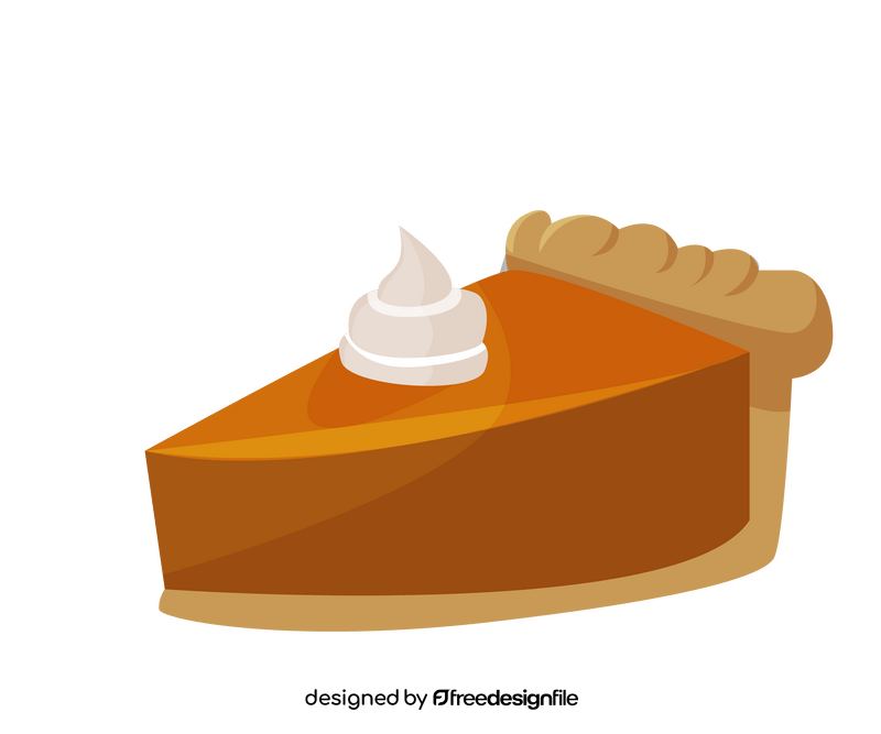 Pumpkin pie drawing clipart
