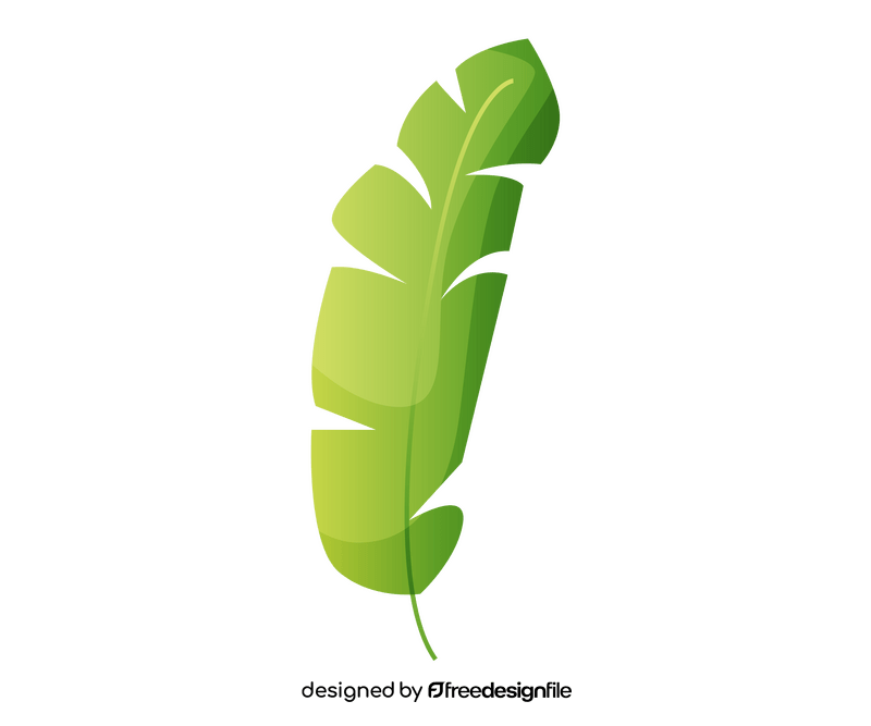 Free banana leaf clipart