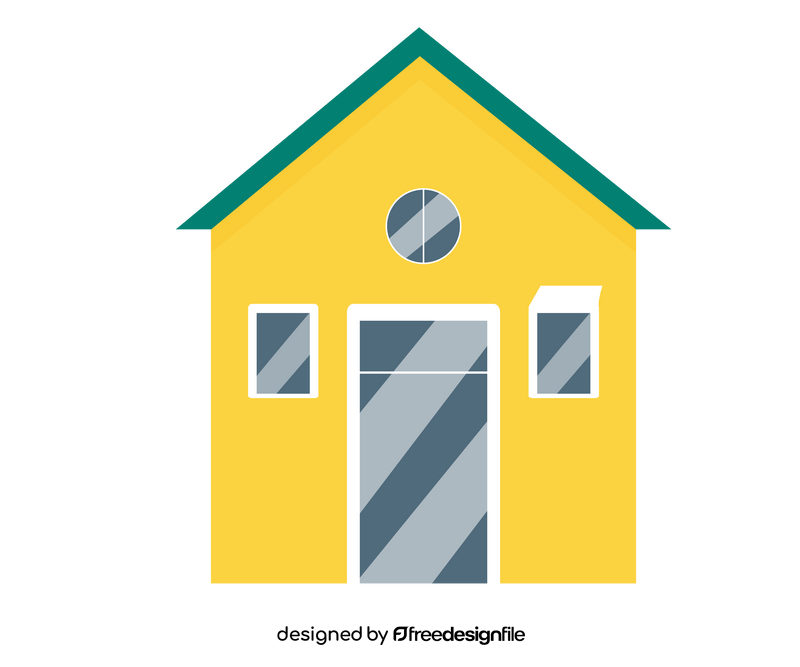 Yellow house clipart
