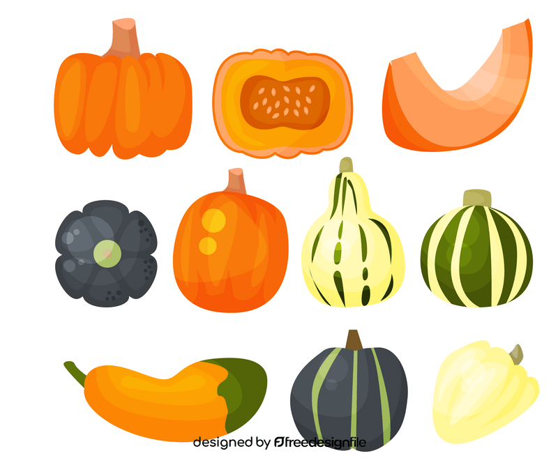 Free pumpkins images vector