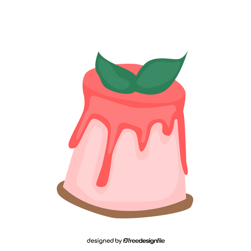 Pink cake drawing clipart