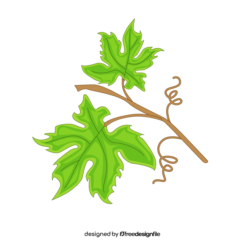 Vine branch cartoon clipart