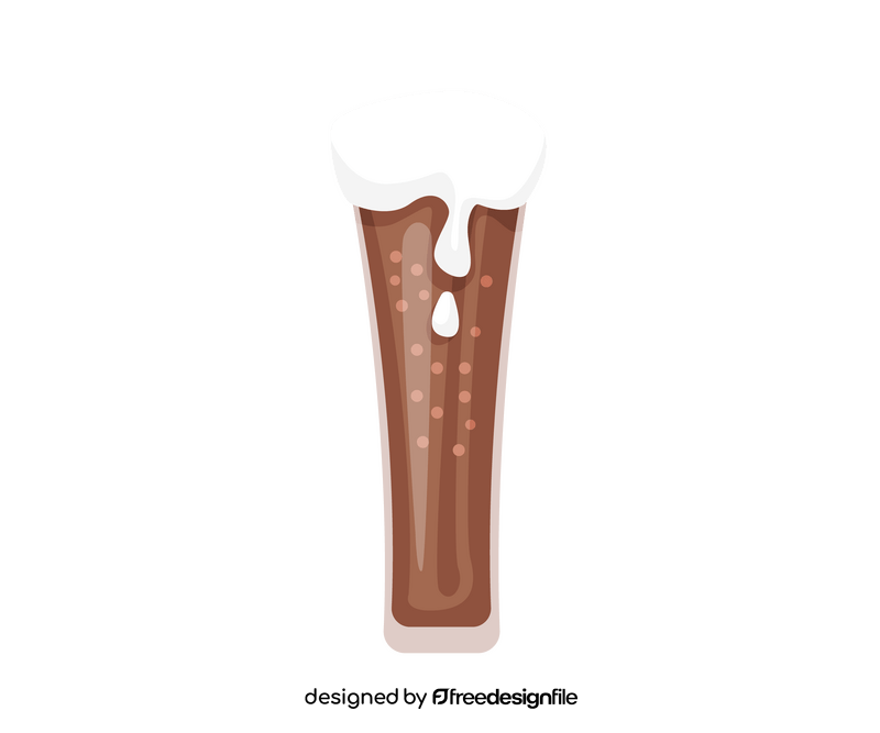 Dark beer illustration clipart