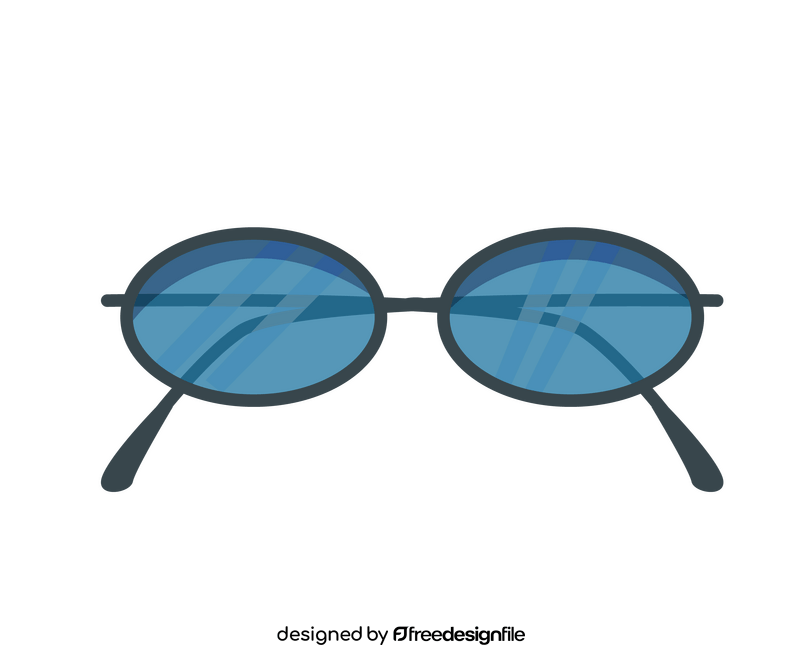 Cartoon sunglasses for men clipart