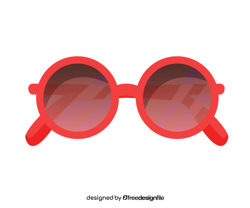 Girls sunglasses cartoon clipart
