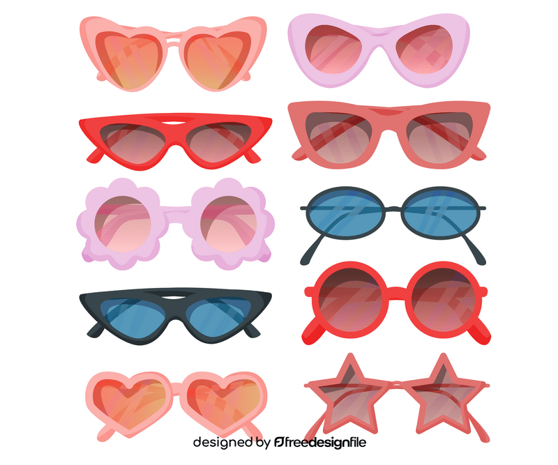 Free sunglasses vector free download