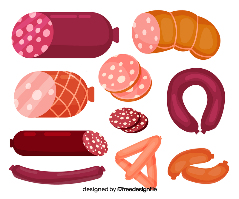 Sausages vector