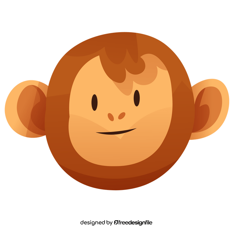 Monkey head clipart