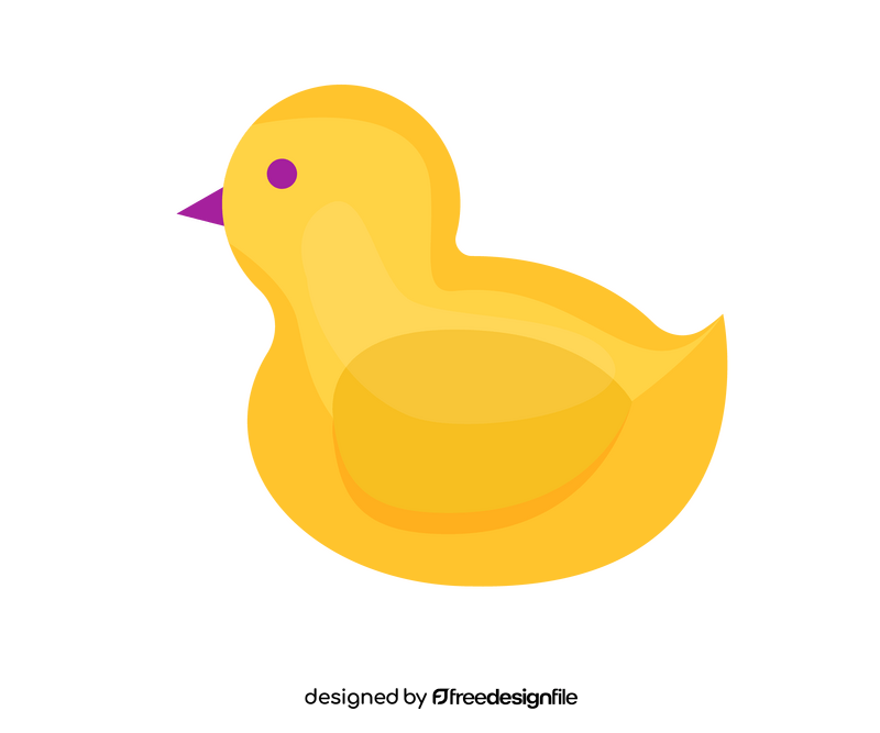 Duck toy cartoon clipart