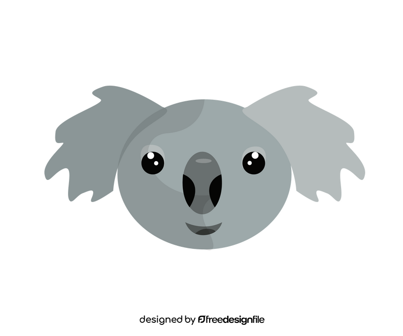 Head of koala illustration clipart