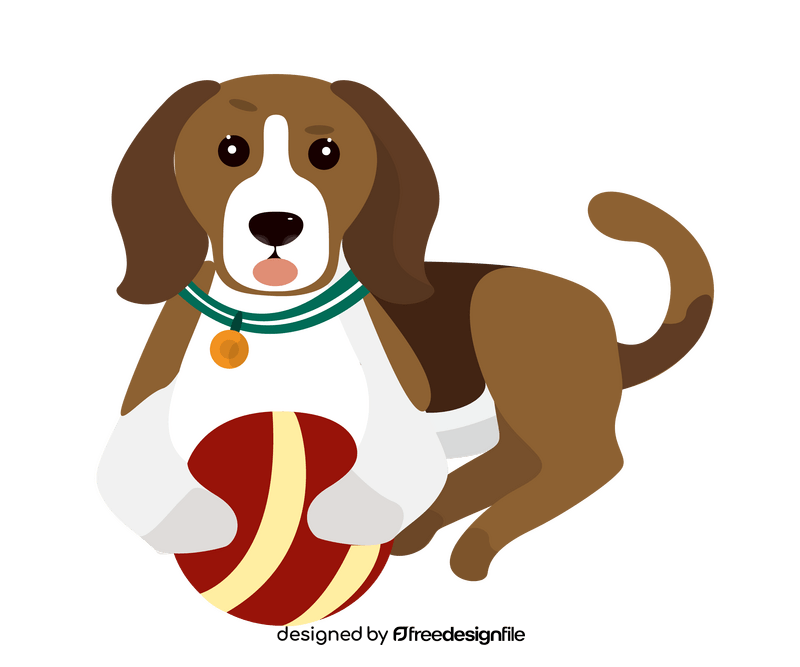 Baby beagle dog clipart