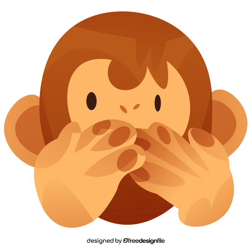 Cartoon monkey mouth clipart