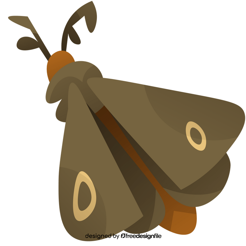 Moth cartoon clipart