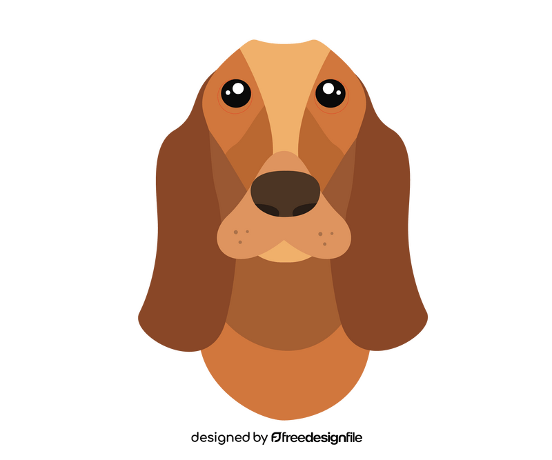 Face of dog clipart