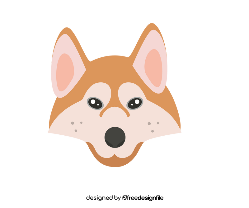 Free dog face clipart