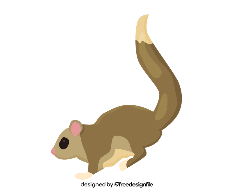 Flying squirrel cartoon clipart