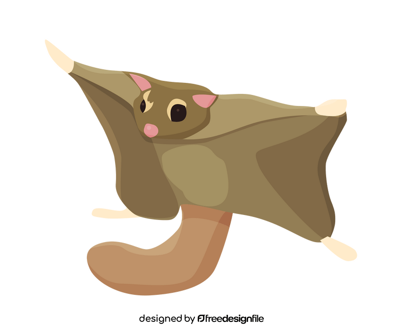 Flying squirrel clipart