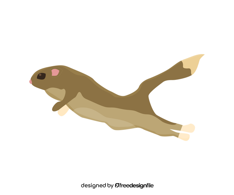 Jumping squirrel clipart