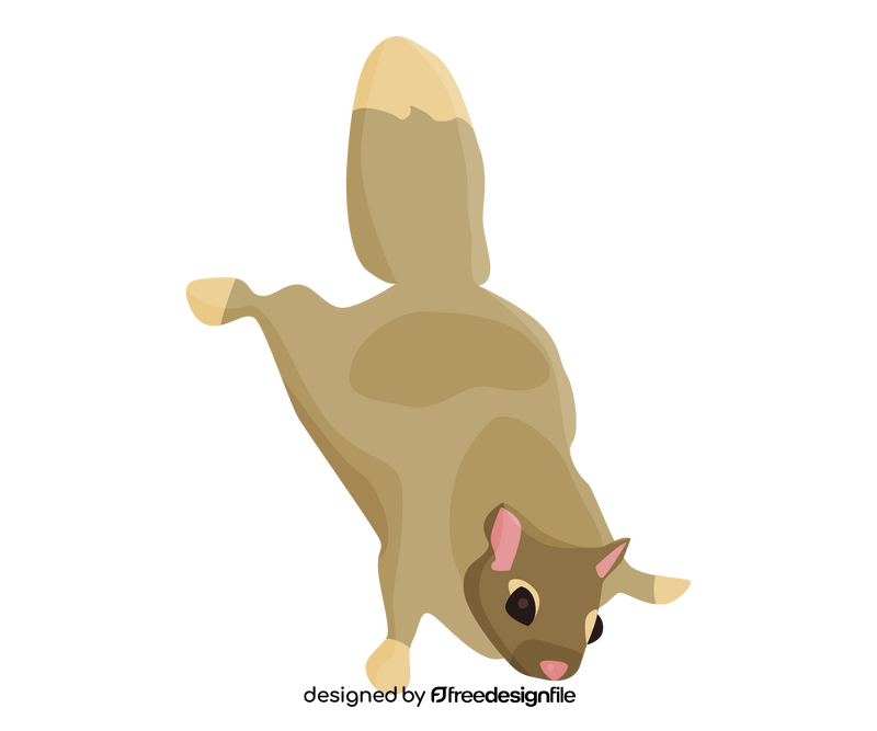 Free flying squirrel clipart