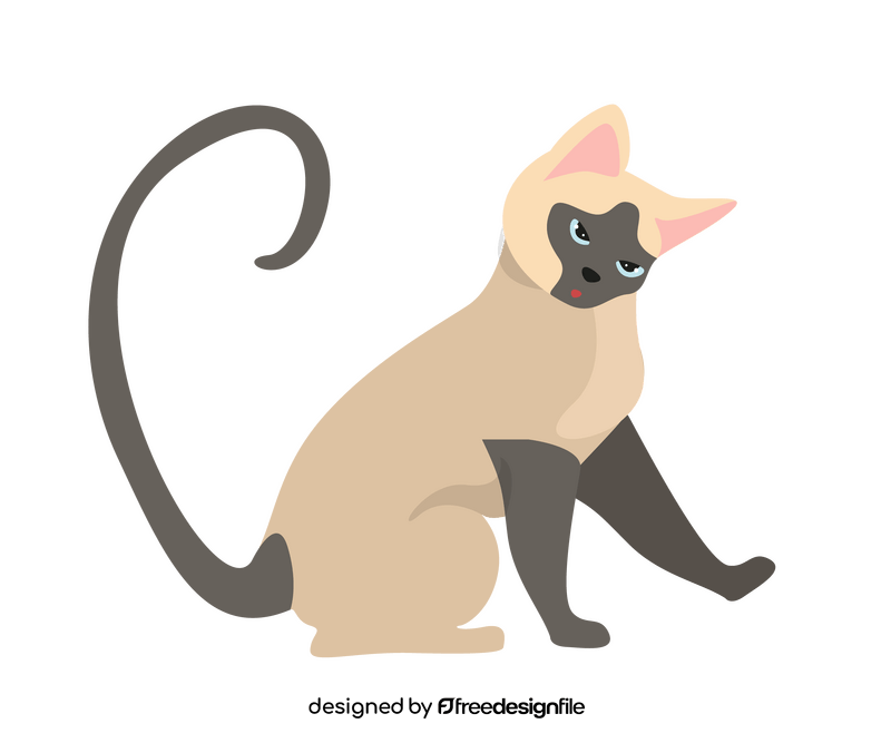 Gray cat clipart